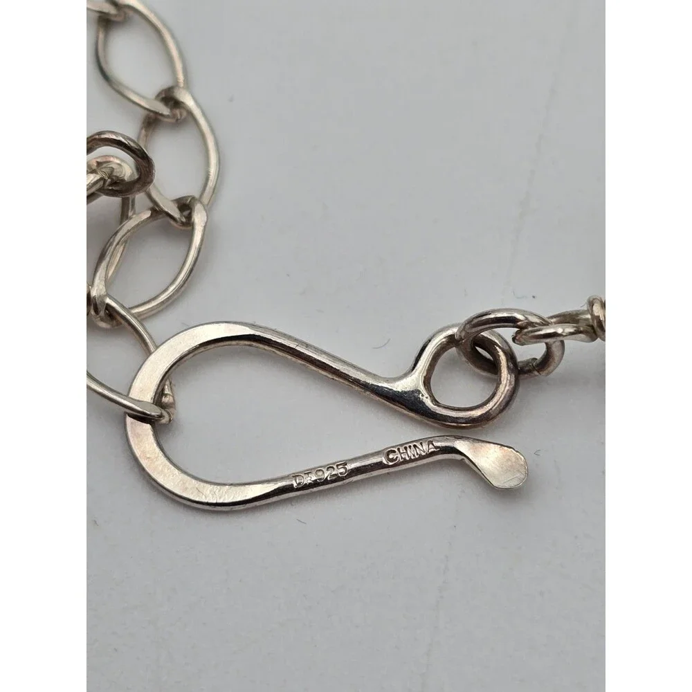 DTR Jay King Green Turquoise sterling silver necklace 3 strand Mine Finds chunky - Picture 6 of 12